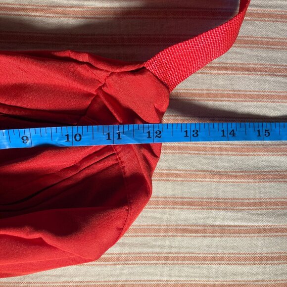 Bright Red Fanny Pack / Waist Bag – Adjustable Strap, Multiple Zipper Pockets - Picture 4 of 4